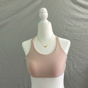 Size medium pink girls Athleta racer back sports bra